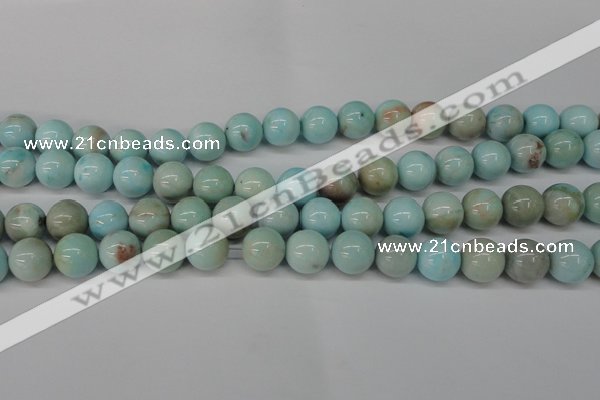 CLR354 15.5 inches 12mm round dyed larimar gemstone beads