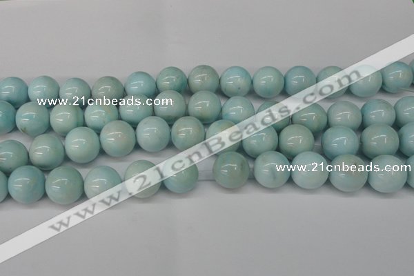 CLR356 15.5 inches 16mm round dyed larimar gemstone beads