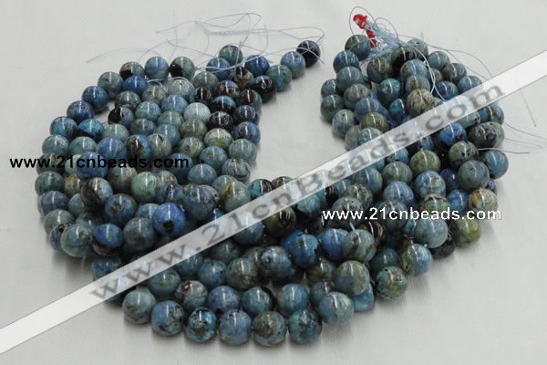 CLR37 16 inches 4mm round larimar gemstone beads wholesale