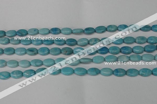 CLR371 15.5 inches 8*12mm oval dyed larimar gemstone beads