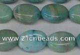 CLR372 15.5 inches 10*14mm oval dyed larimar gemstone beads