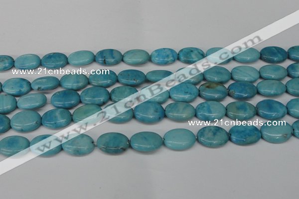 CLR373 15.5 inches 12*16mm oval dyed larimar gemstone beads