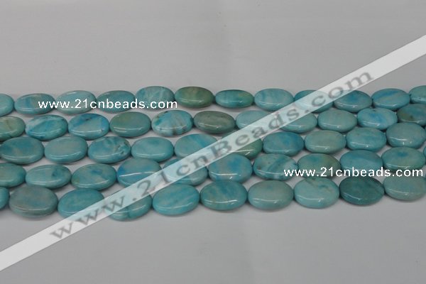 CLR374 15.5 inches 13*18mm oval dyed larimar gemstone beads