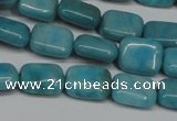 CLR390 15.5 inches 8*10mm rectangle dyed larimar gemstone beads