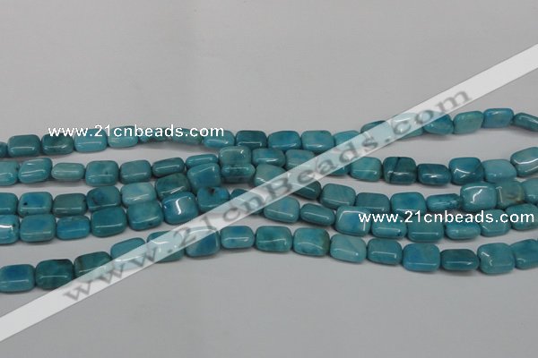 CLR390 15.5 inches 8*10mm rectangle dyed larimar gemstone beads