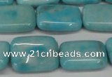 CLR393 15.5 inches 12*16mm rectangle dyed larimar gemstone beads