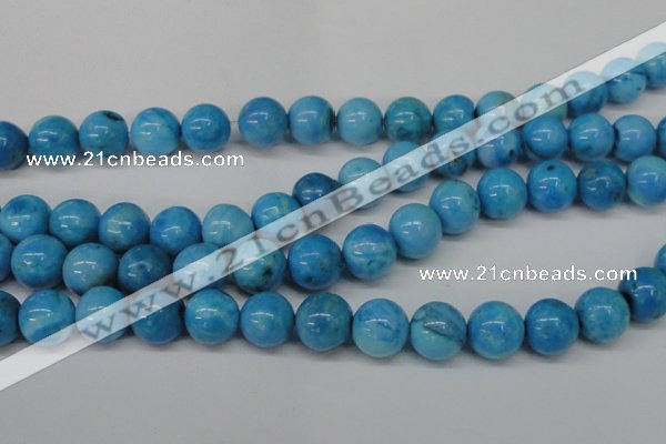 CLR406 15.5 inches 16mm round dyed larimar gemstone beads