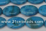 CLR422 15.5 inches 12*16mm oval dyed larimar gemstone beads