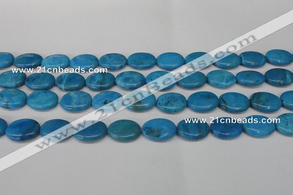 CLR422 15.5 inches 12*16mm oval dyed larimar gemstone beads