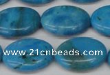 CLR424 15.5 inches 15*20mm oval dyed larimar gemstone beads