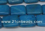 CLR441 15.5 inches 10*14mm rectangle dyed larimar gemstone beads