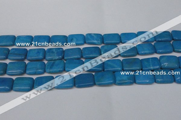 CLR443 15.5 inches 13*18mm rectangle dyed larimar gemstone beads