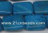 CLR444 15.5 inches 15*20mm rectangle dyed larimar gemstone beads