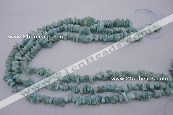 CLR45 15.5 inches 3*8mm – 4*10mm natural larimar chips beads