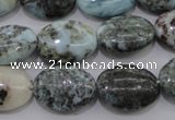 CLR55 15.5 inches 13*18mm oval natural larimar gemstone beads