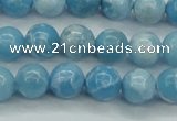 CLR602 15.5 inches 8mm round imitation larimar beads wholesale