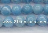 CLR603 15.5 inches 10mm round imitation larimar beads wholesale