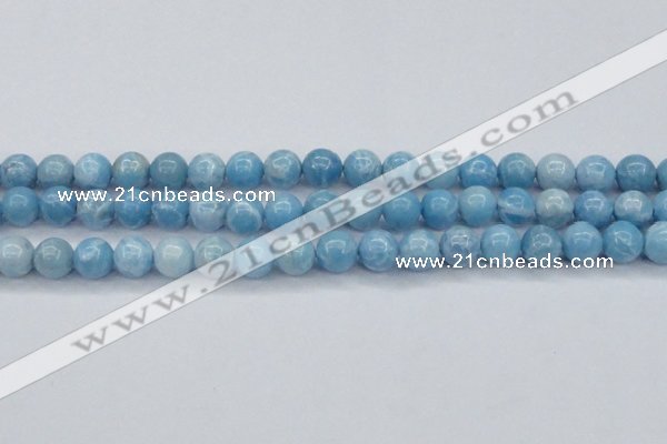 CLR603 15.5 inches 10mm round imitation larimar beads wholesale