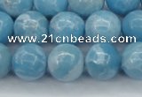 CLR604 15.5 inches 12mm round imitation larimar beads wholesale