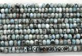 CLR626 15.5 inches 4*6mm rondelle larimar gemstone beads