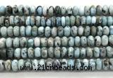 CLR628 15.5 inches 6*10mm rondelle larimar gemstone beads