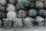 CLR63 15.5 inches 10mm round natural larimar gemstone beads