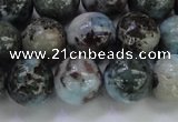 CLR64 15.5 inches 12mm round natural larimar gemstone beads