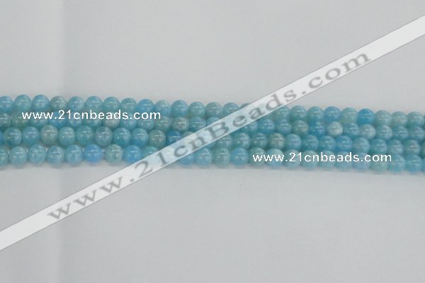 CLR70 15.5 inches 6mm round imitation larimar beads wholesale