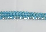 CLR72 15.5 inches 10mm round imitation larimar beads wholesale