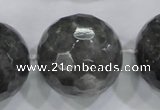 CLS02 15.5 inches 30mm faceted round large cloudy quartz beads