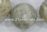 CLS04 15.5 inches 30mm faceted round large fossil coral beads