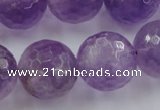 CLS153 15.5 inches 20mm faceted round lavender amethyst beads