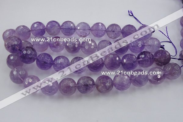 CLS153 15.5 inches 20mm faceted round lavender amethyst beads