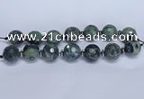 CLS303 7.5 inches 25mm faceted round large kambaba jasper beads