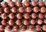 CLS421 15 inches 16mm faceted round red jasper gemstone beads