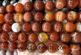 CLS610 15 inches 16mm round red banded agate gemstone beads