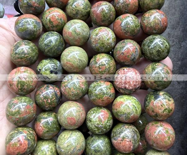 CLS642 15 inches 16mm round unakite gemstone beads wholesale