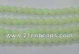 CLU01 15.5 inches 4mm round luminous stone beads wholesale