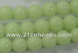 CLU04 15.5 inches 10mm round luminous stone beads wholesale