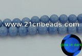 CLU108 15.5 inches 20mm round blue luminous stone beads