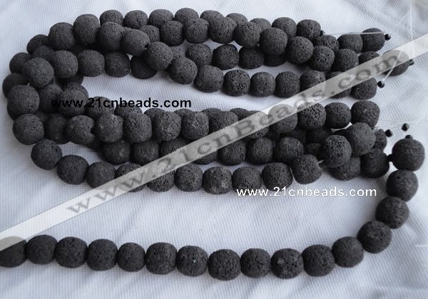 CLV01 14 inches 14*15mm roundel natural lava beads wholesale