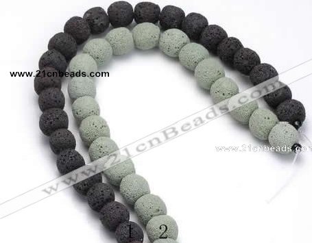 CLV02 14 inches 12mm ball natural lava loose beads wholesale