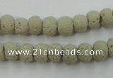 CLV352 15.5 inches 8mm ball dyed lava beads wholesale