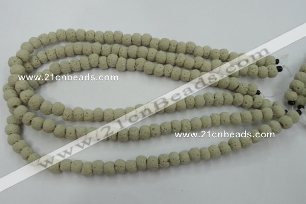 CLV352 15.5 inches 8mm ball dyed lava beads wholesale