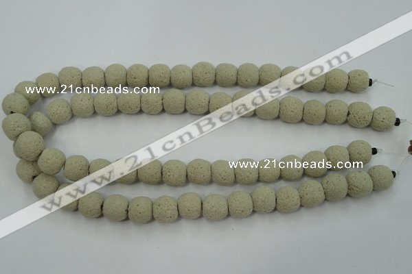 CLV354 15.5 inches 13mm ball dyed lava beads wholesale