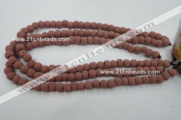 CLV360 15.5 inches 9mm ball dyed lava beads wholesale