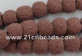 CLV361 15.5 inches 11mm ball dyed lava beads wholesale