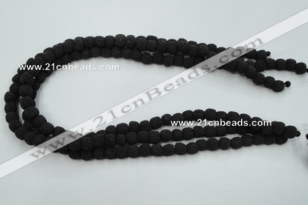 CLV378 15.5 inches 8mm ball dyed lava beads wholesale