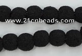 CLV379 15.5 inches 10mm ball dyed lava beads wholesale