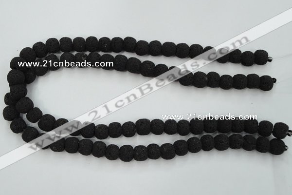 CLV380 15.5 inches 12mm ball dyed lava beads wholesale